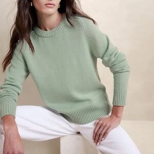 Banana Republic Demi Cotton-Silk  Women's Crew Neck Sweater - Women's Size S